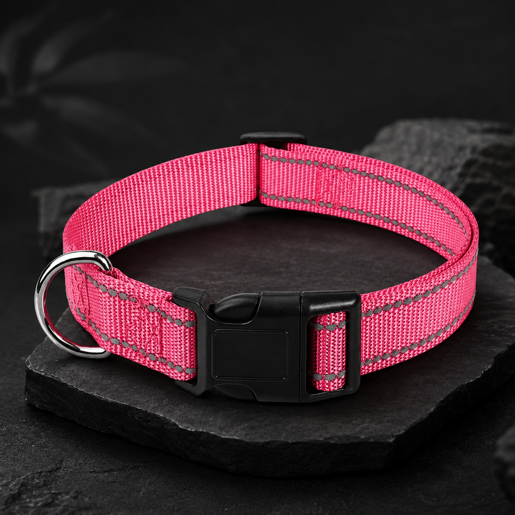 Collier réfléchissant réglable pour chien