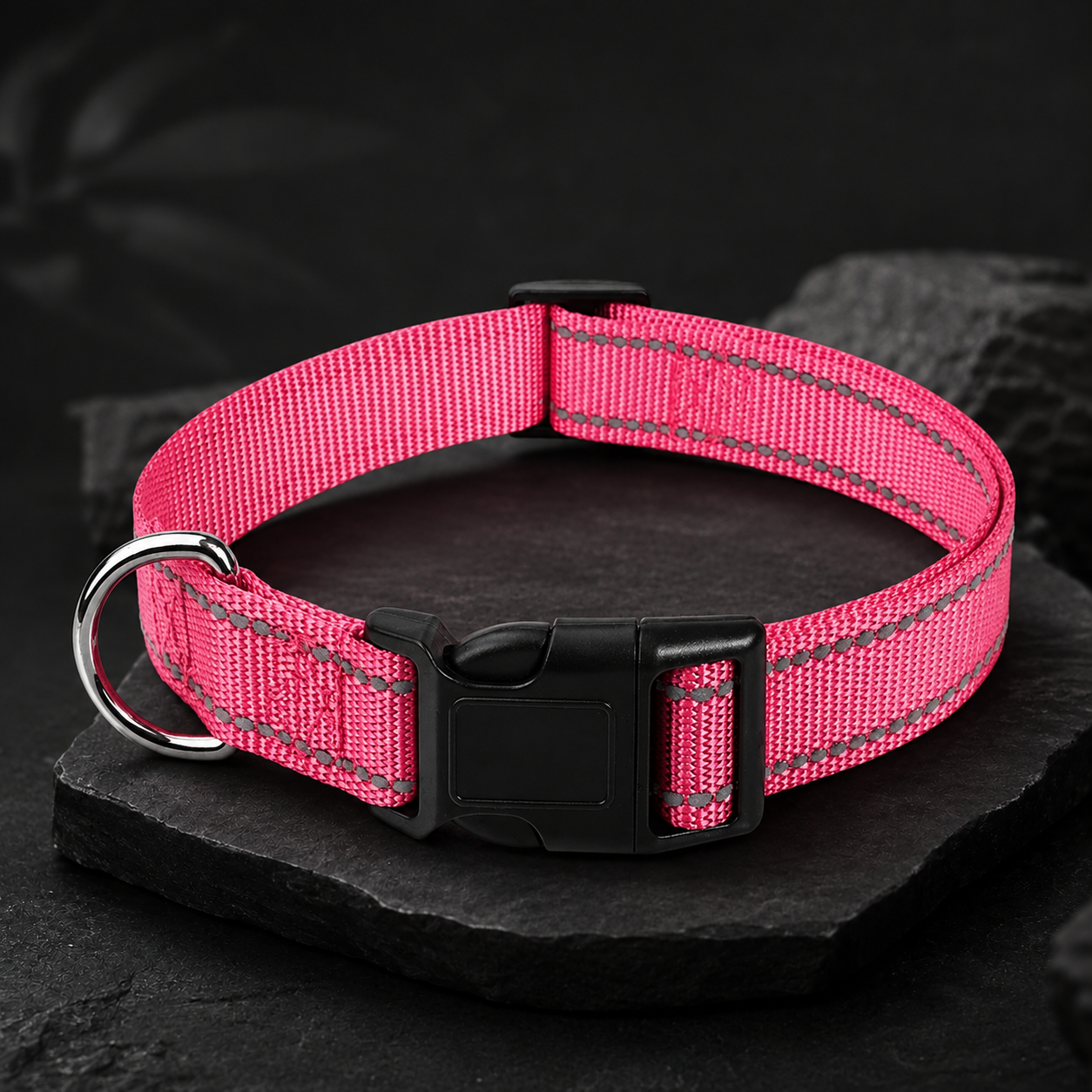 Collier réfléchissant réglable pour chien