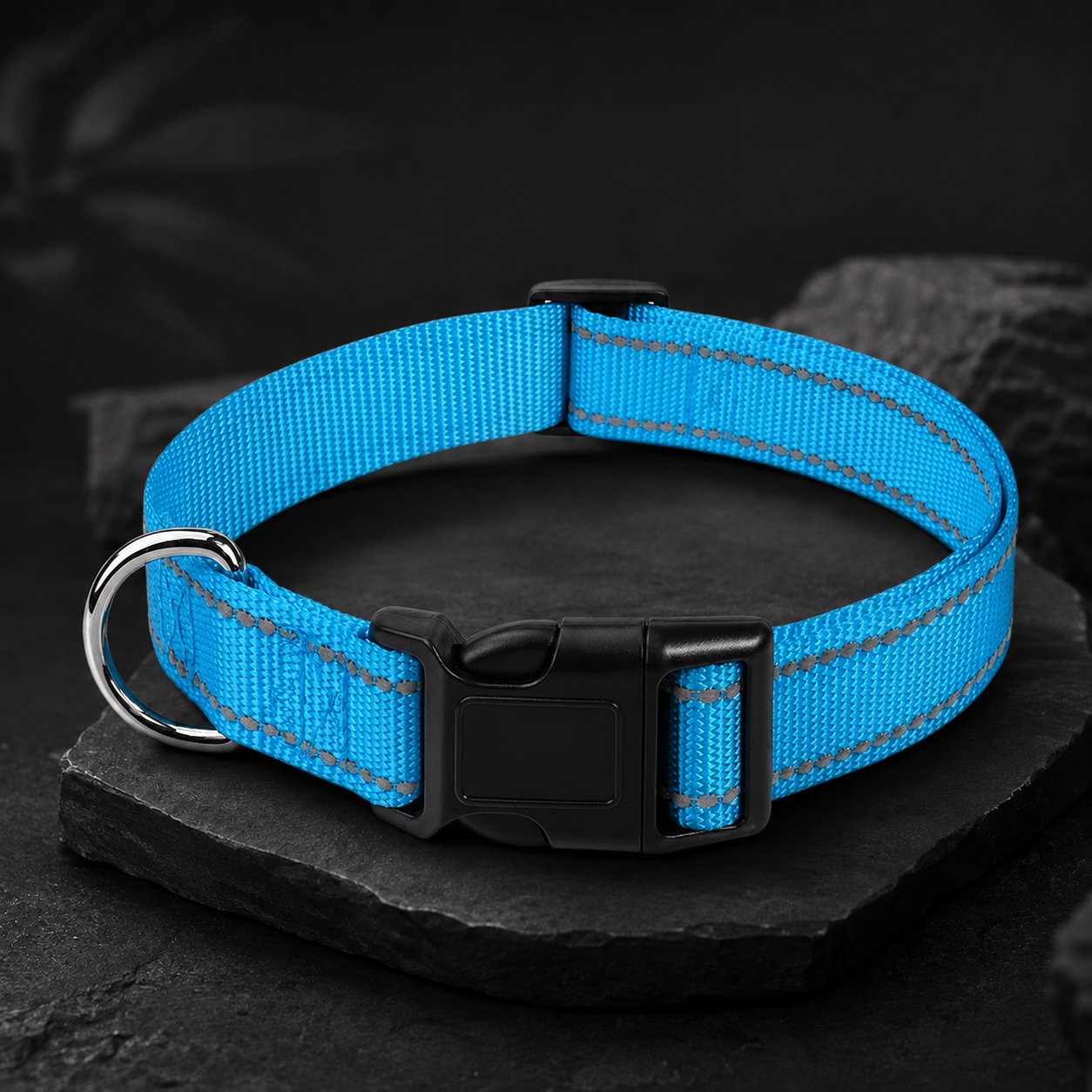 Collier réfléchissant réglable pour chien