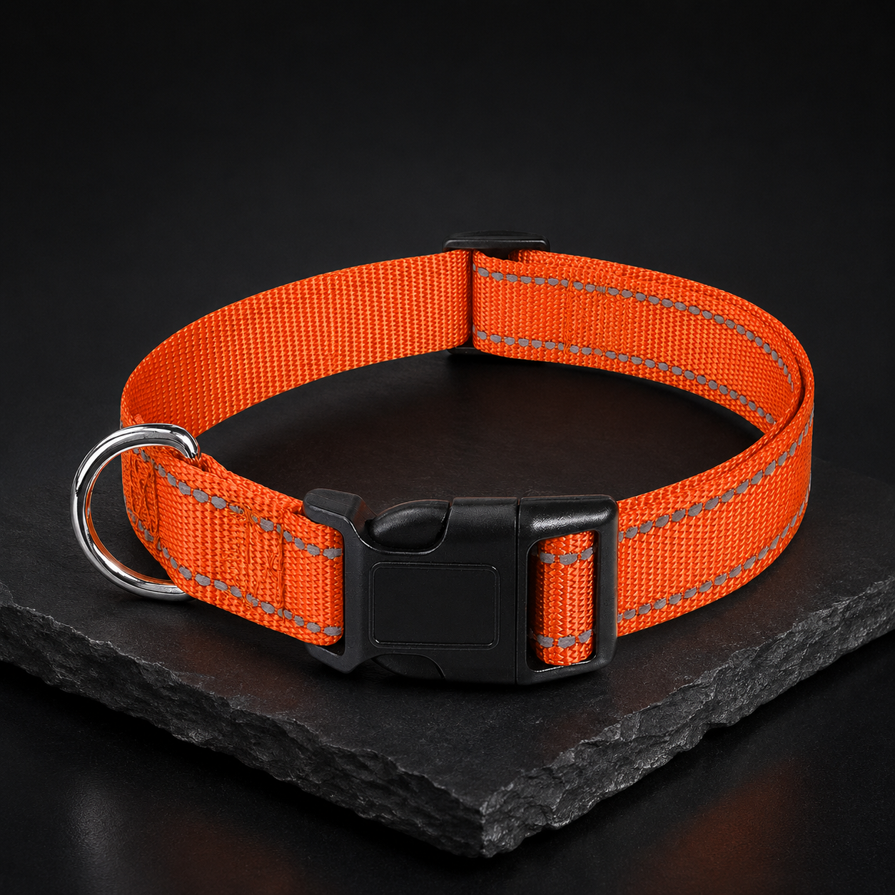 Collier réfléchissant réglable pour chien