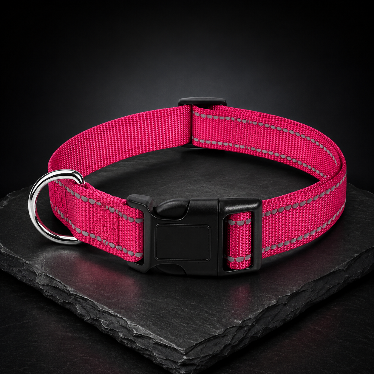 Collier réfléchissant réglable pour chien